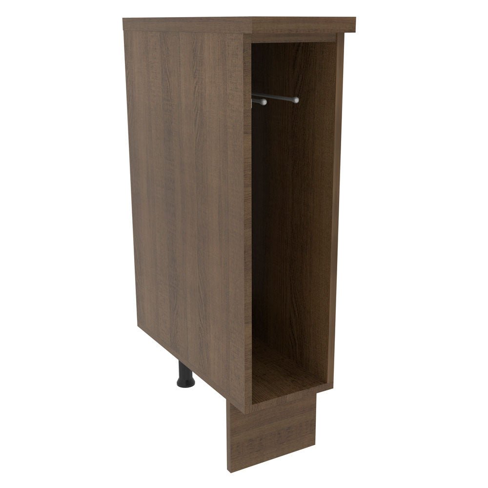 Mueble Auxiliar de Cocina Glamy Marron 20x84cm con Patas y Mesón de Madera - BARRAS Y MUEBLES AUXILIARES | Bylmo