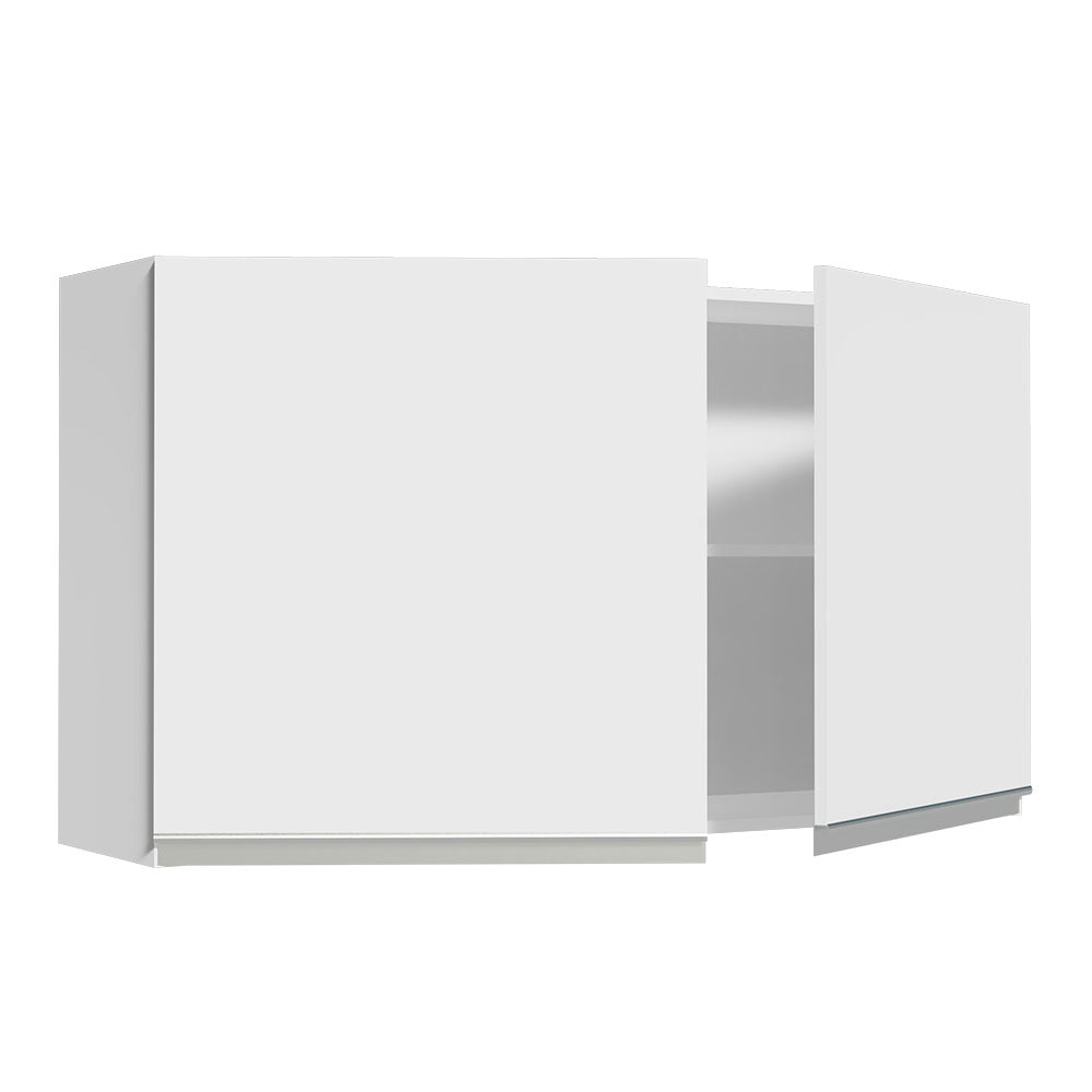 Gabinete de Cocina Glamy Blanco 120x66cm Flotante con Dos Puertas - ALACENAS Y MUEBLES MICROONDAS | Bylmo
