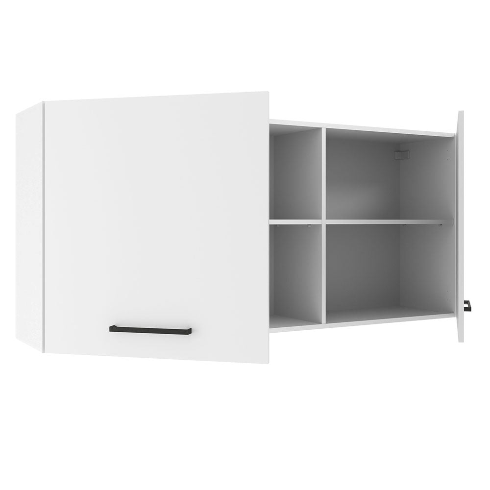 Gabinete de Cocina Agata Blanco 150x66cm Flotante con Dos Puertas - ALACENAS Y MUEBLES MICROONDAS | Bylmo
