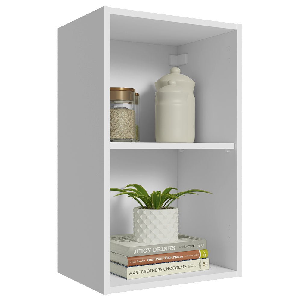 Gabinete de Cocina Glamy Blanco 40x66cm Flotante sin Puertas - ALACENAS Y MUEBLES MICROONDAS | Bylmo