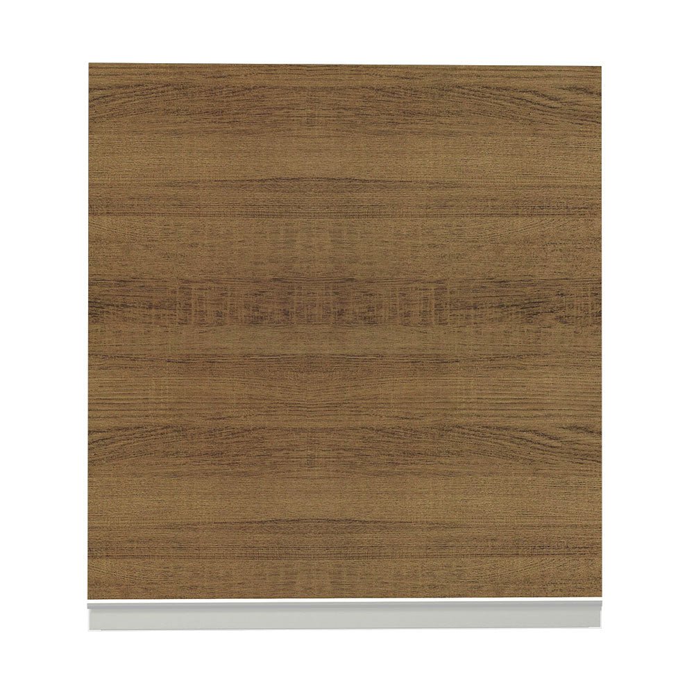 Gabinete de Cocina Glamy Blanco y Marron 60x66cm Flotante con Una Puerta - ALACENAS Y MUEBLES MICROONDAS | Bylmo