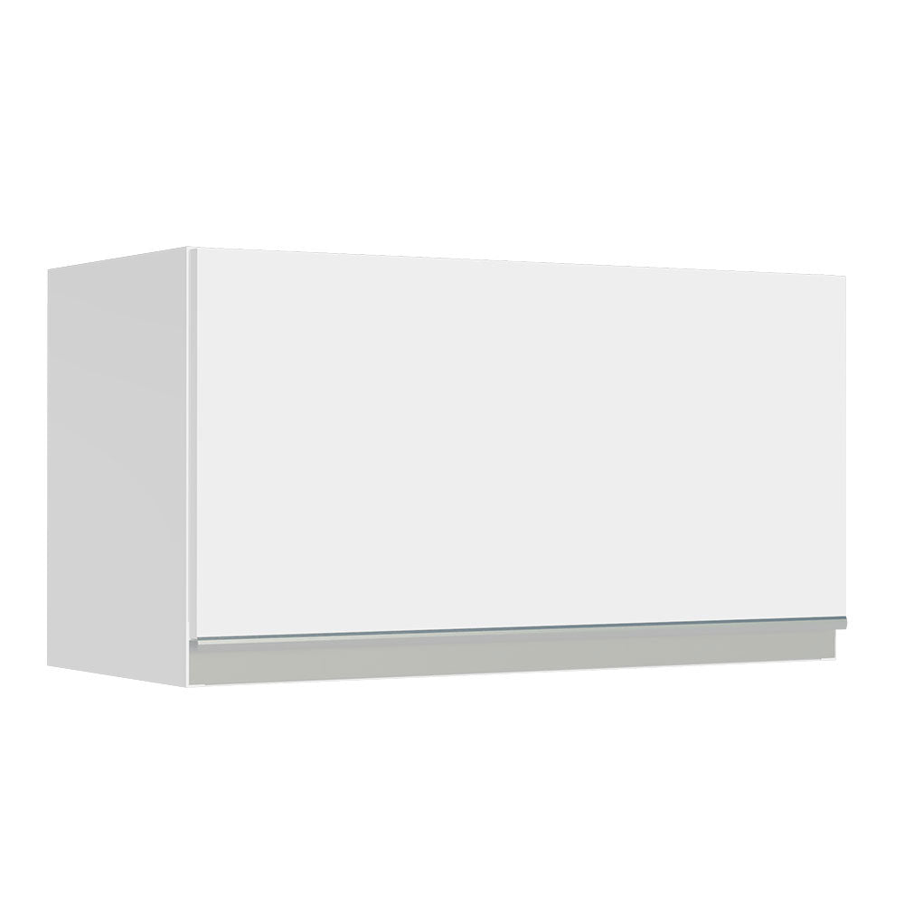 Gabinete de Cocina Glamy Blanco 60x33cm Flotante con Una Puerta - ALACENAS Y MUEBLES MICROONDAS | Bylmo