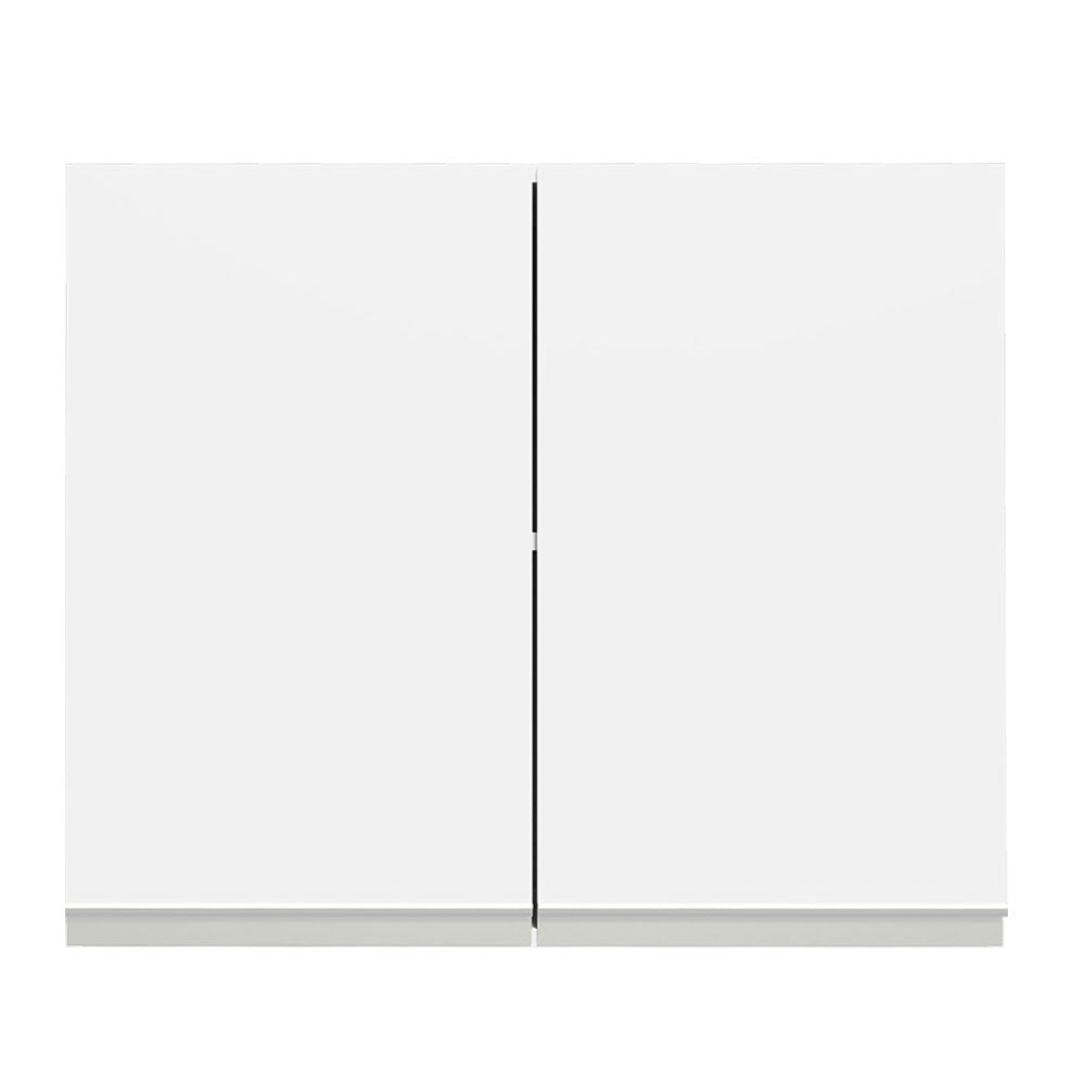 Gabinete de Cocina Glamy Blanco 80x66cm Flotante con Dos Puertas - ALACENAS Y MUEBLES MICROONDAS | Bylmo