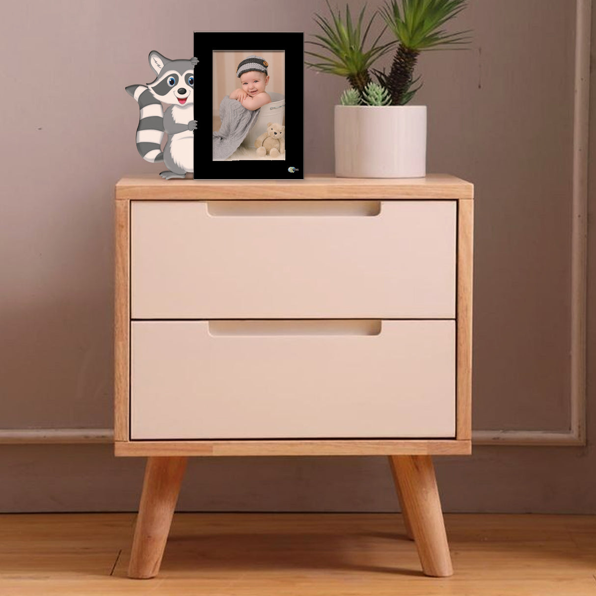 Portarretrato Kids Negro 23x20cm sin Marco y con Vidrio Protector - PORTARRETRATOS | Bylmo