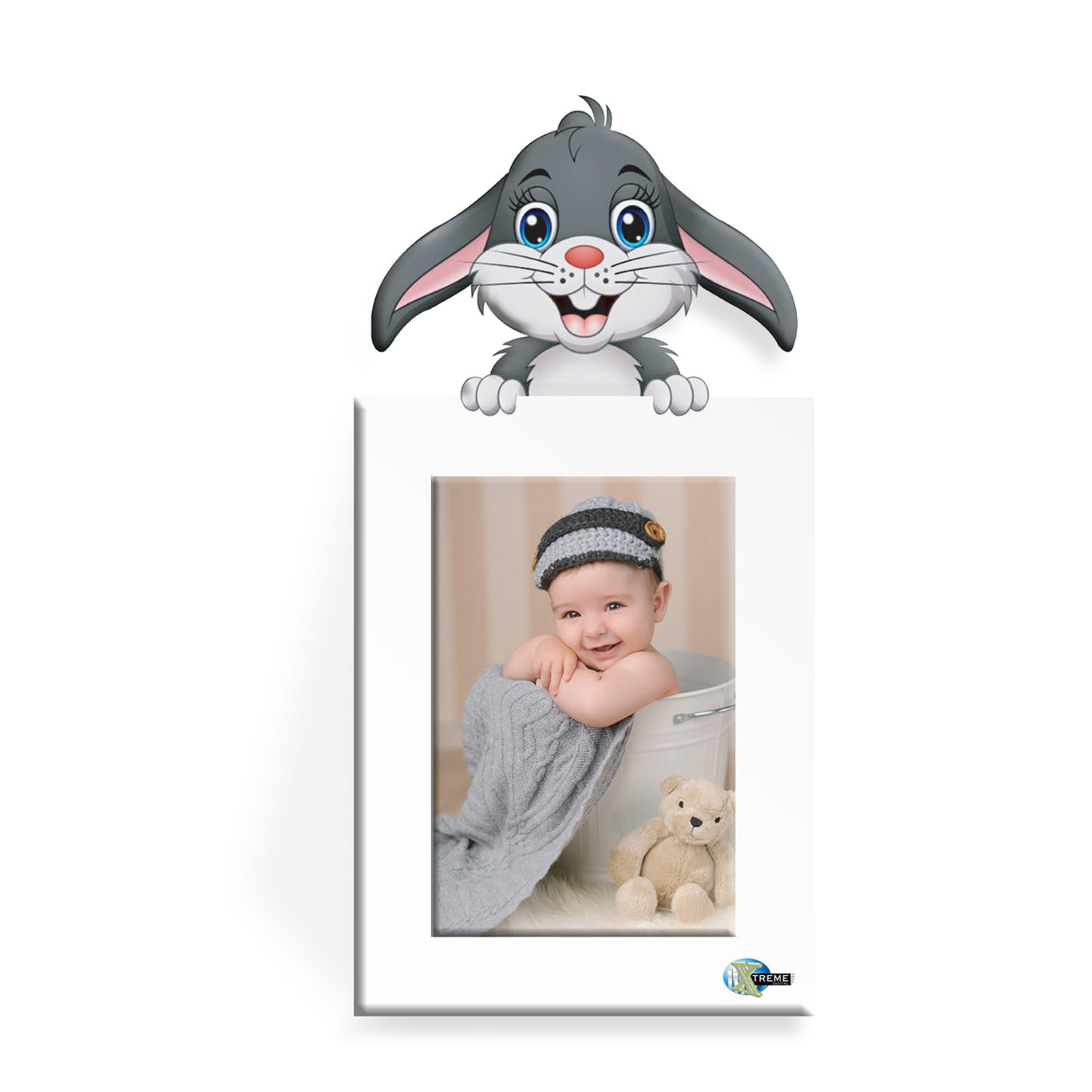 Portarretrato Kids Blanco 29x14.5cm sin Marco y con Vidrio Protector - PORTARRETRATOS | Bylmo