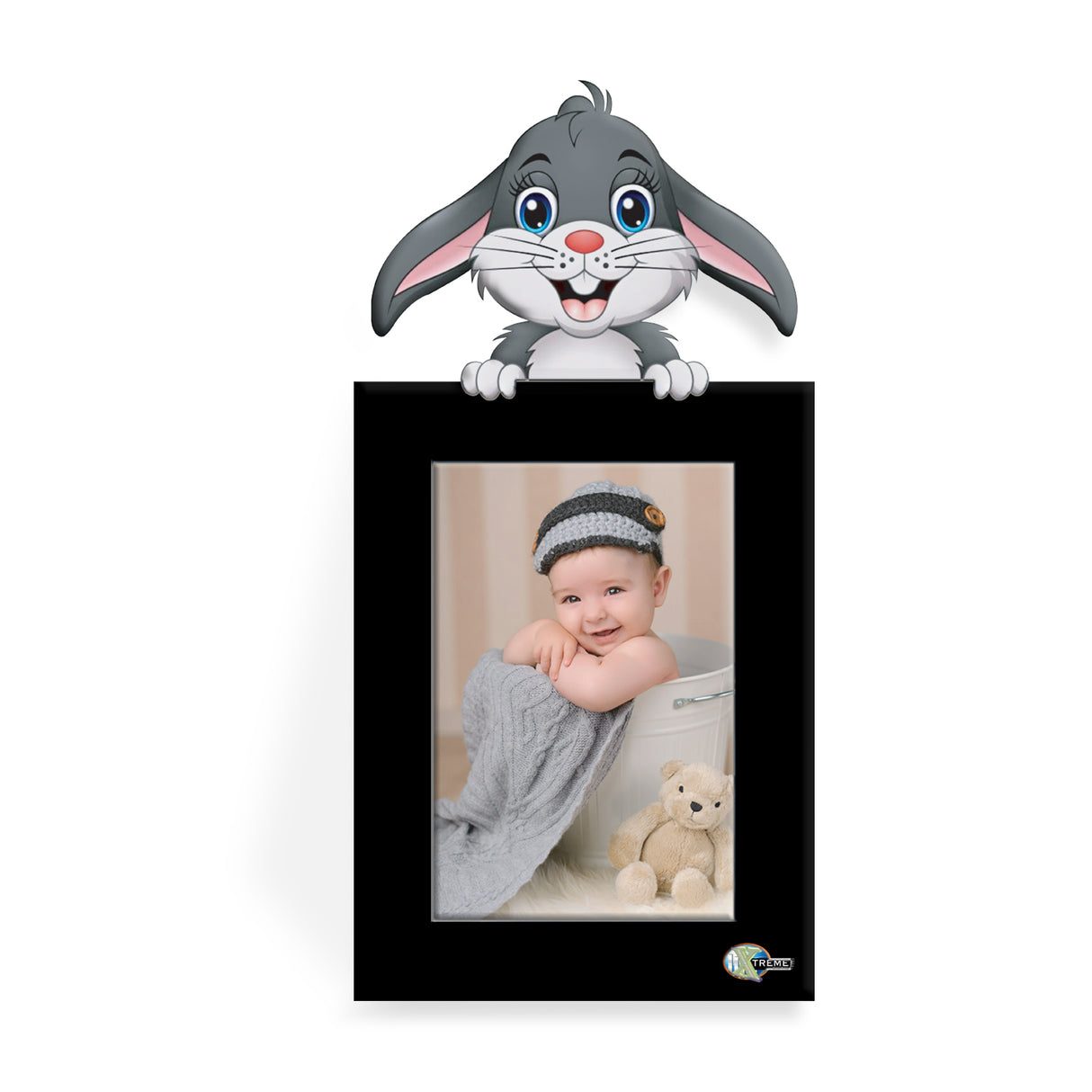 Portarretrato Kids Negro 29x14.5cm sin Marco y con Vidrio Protector - PORTARRETRATOS | Bylmo