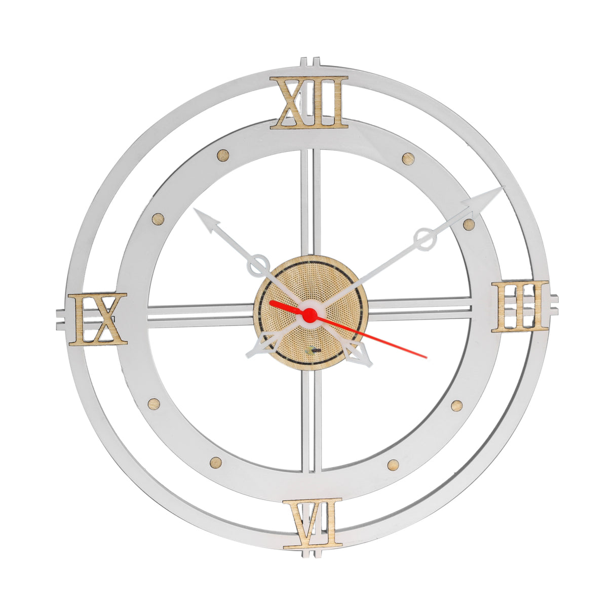 Reloj de Pared Memorial Blanco 31x31cm Circular Analogo de Baterias - RELOJES | Bylmo