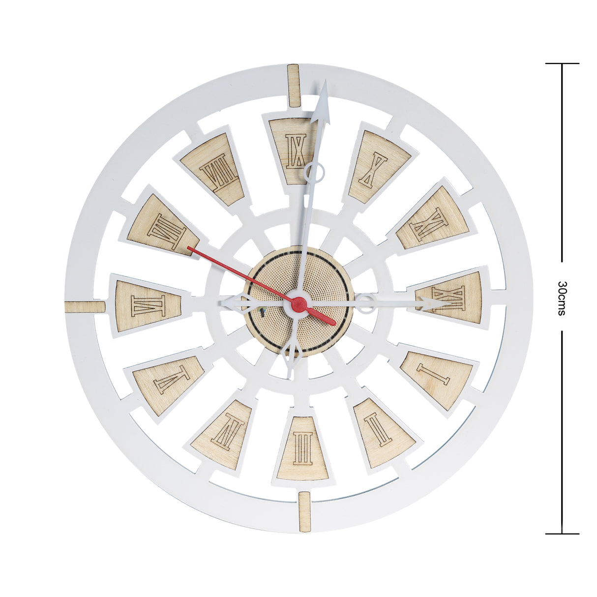 Reloj de Pared Nautic Blanco 31x31cm Circular Analogo de Baterias - RELOJES | Bylmo