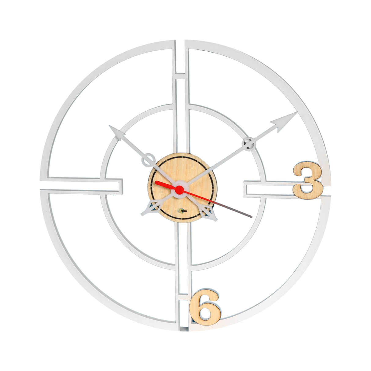 Reloj de Pared Frugal Blanco 31x31cm Circular Analogo de Baterias - RELOJES | Bylmo