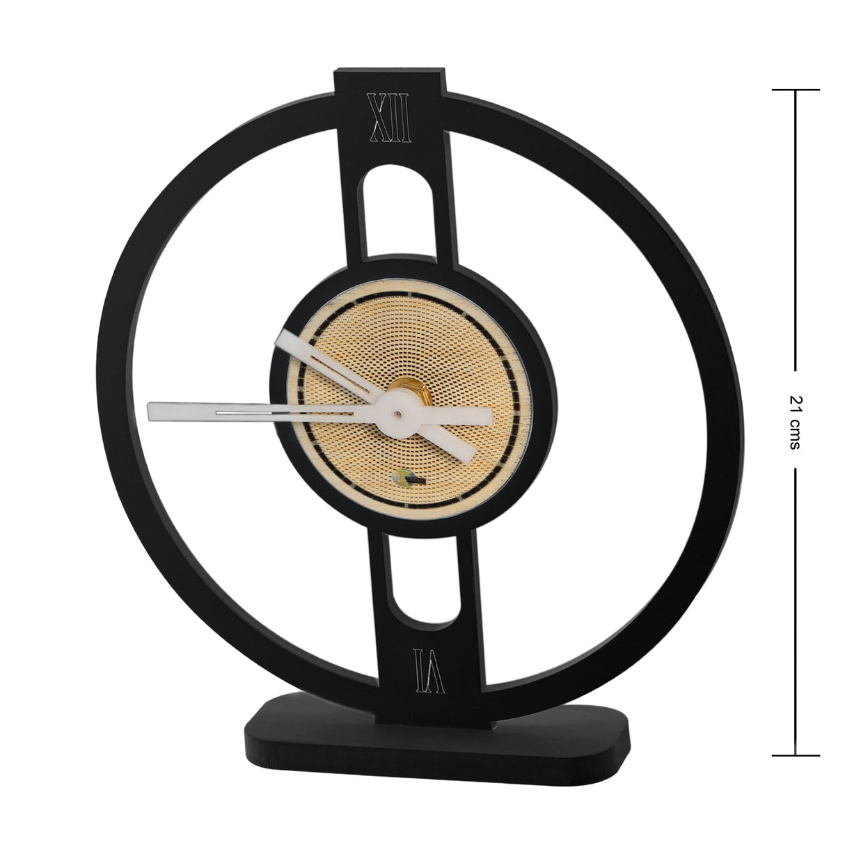 Reloj de Mesa Orion Negro 20x20cm Circular Analogo de Baterias - RELOJES | Bylmo