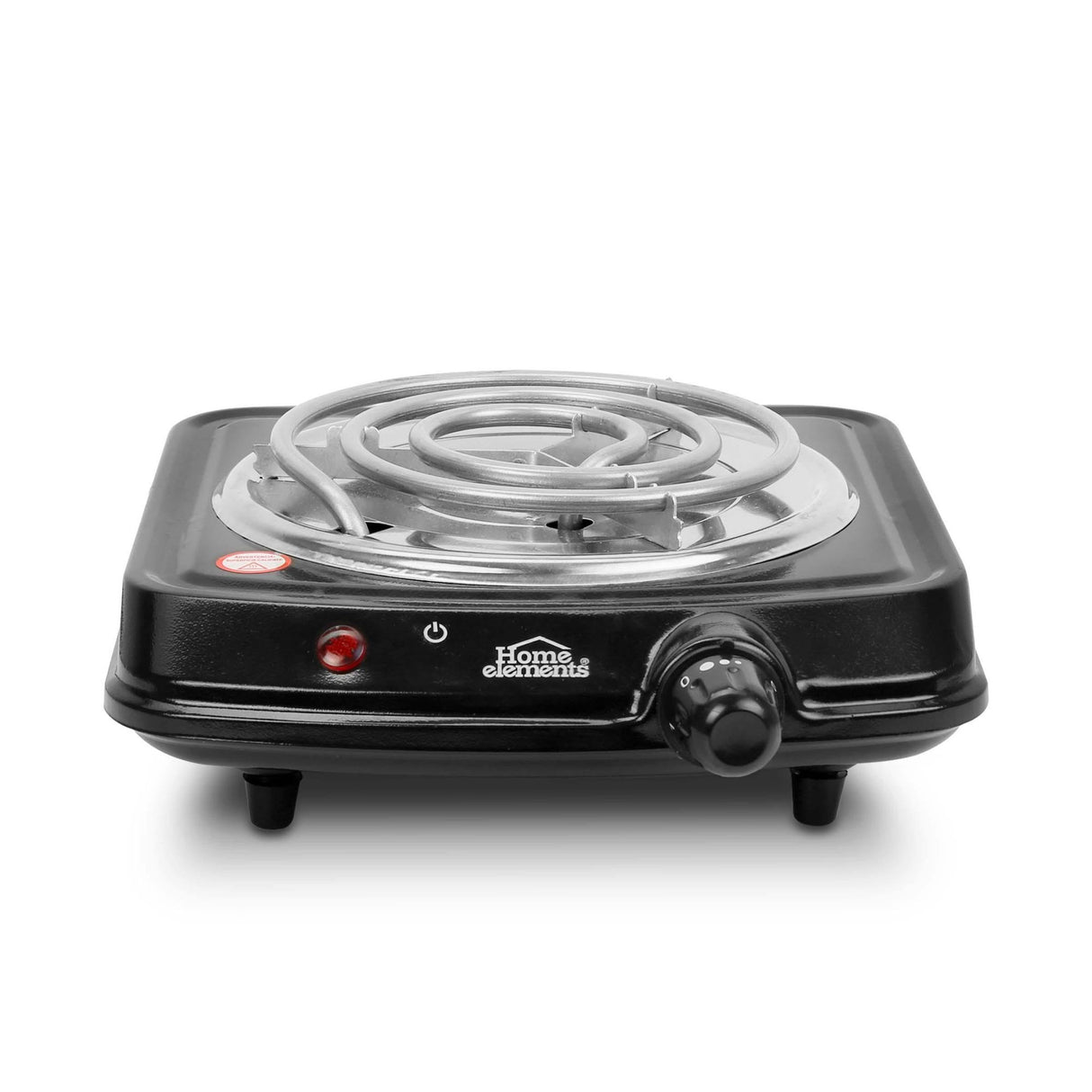 Estufa Eléctrica Negra 22x7.5cm de Un Quemador Portátil con Cinco Niveles de Temperatura - ESTUFAS | Bylmo