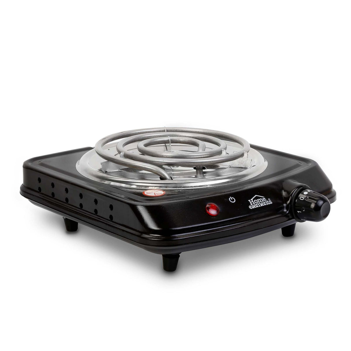 Estufa Eléctrica Negra 22x7.5cm de Un Quemador Portátil con Cinco Niveles de Temperatura - ESTUFAS | Bylmo