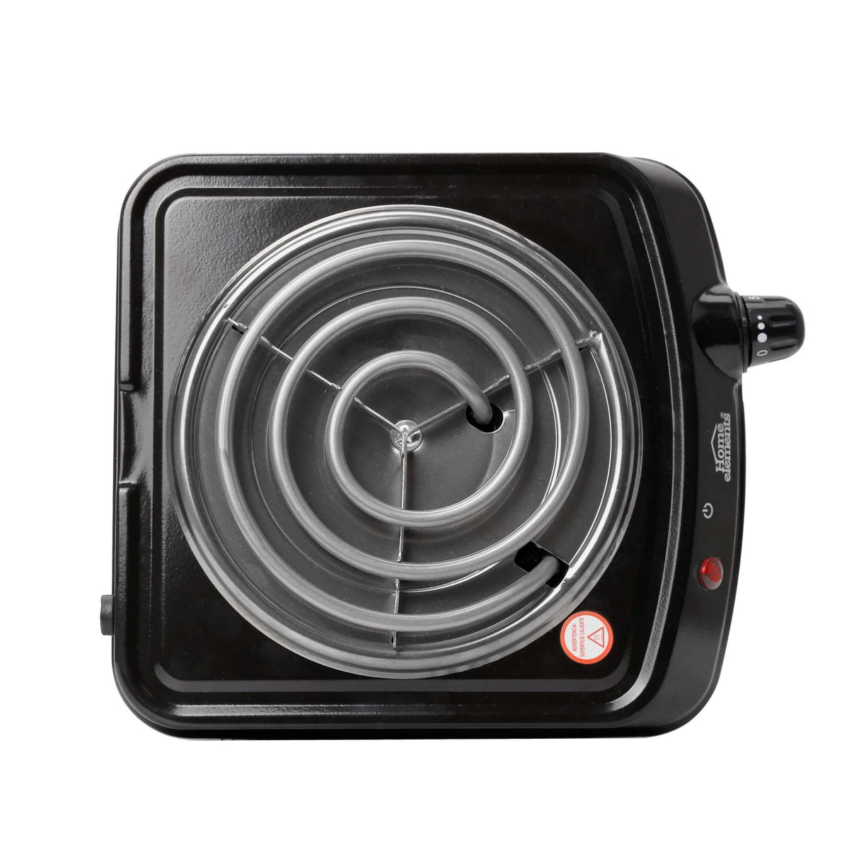 Estufa Eléctrica Negra 22x7.5cm de Un Quemador Portátil con Cinco Niveles de Temperatura - ESTUFAS | Bylmo