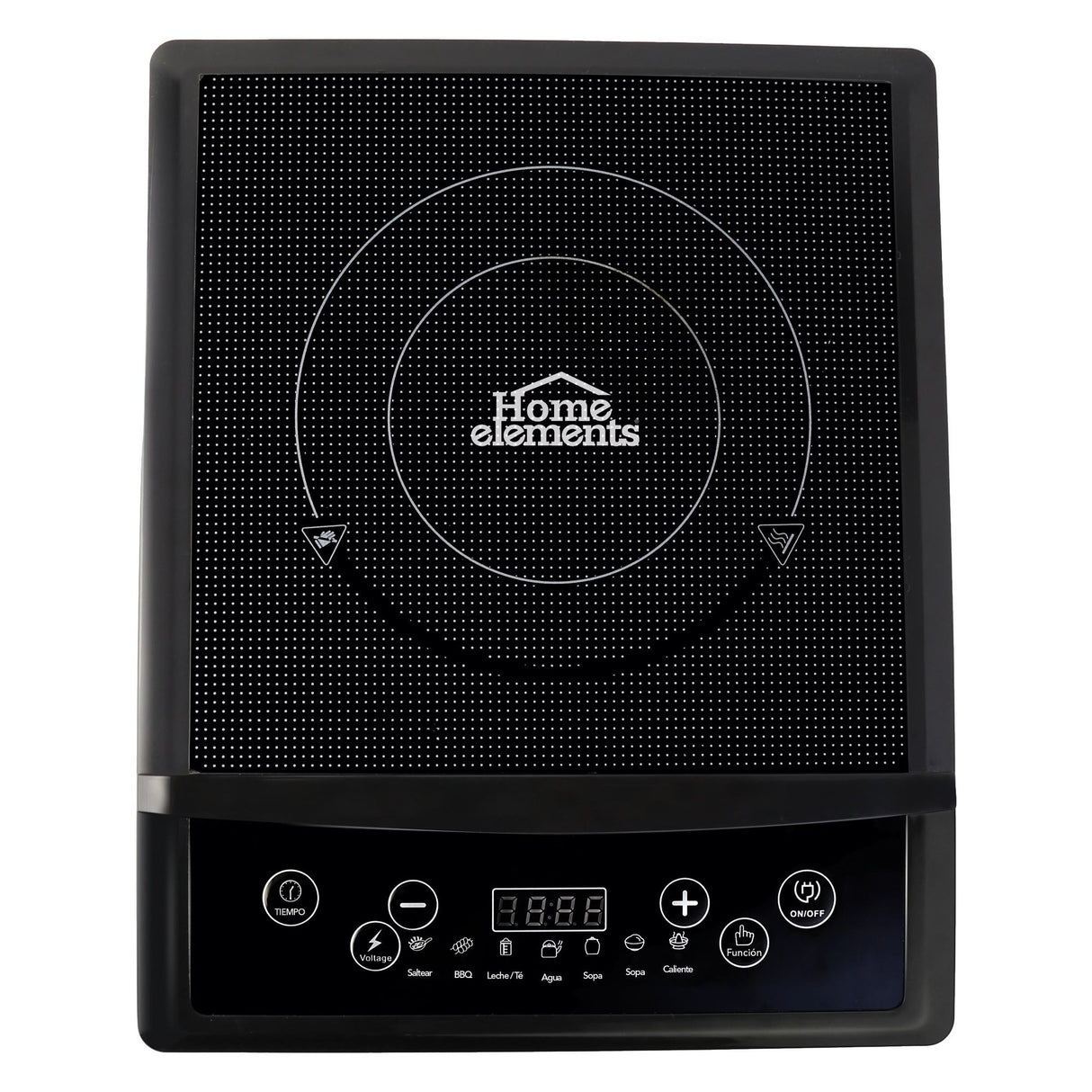 Estufa de Inducción Negra 29x6.5cm de Un Quemador con Pantalla Digital - ESTUFAS | Bylmo
