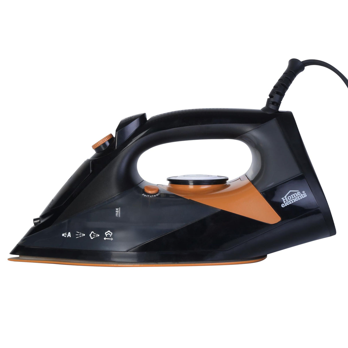 Plancha Steam Iron Negro y Cobre 12.2x14.5cm con Vapor y Dispensaodor y Rociador de Agua - PLANCHAS | Bylmo