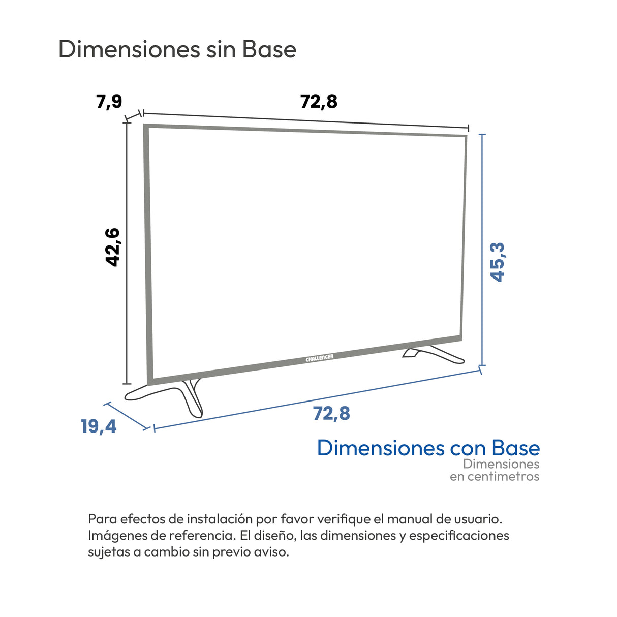 Televisor Led Smart Google 72.8x42.6cm de 32 Pulgadas HD 720P Con Wifi Integrado y Con Bluetooth - TELEVISORES | Bylmo