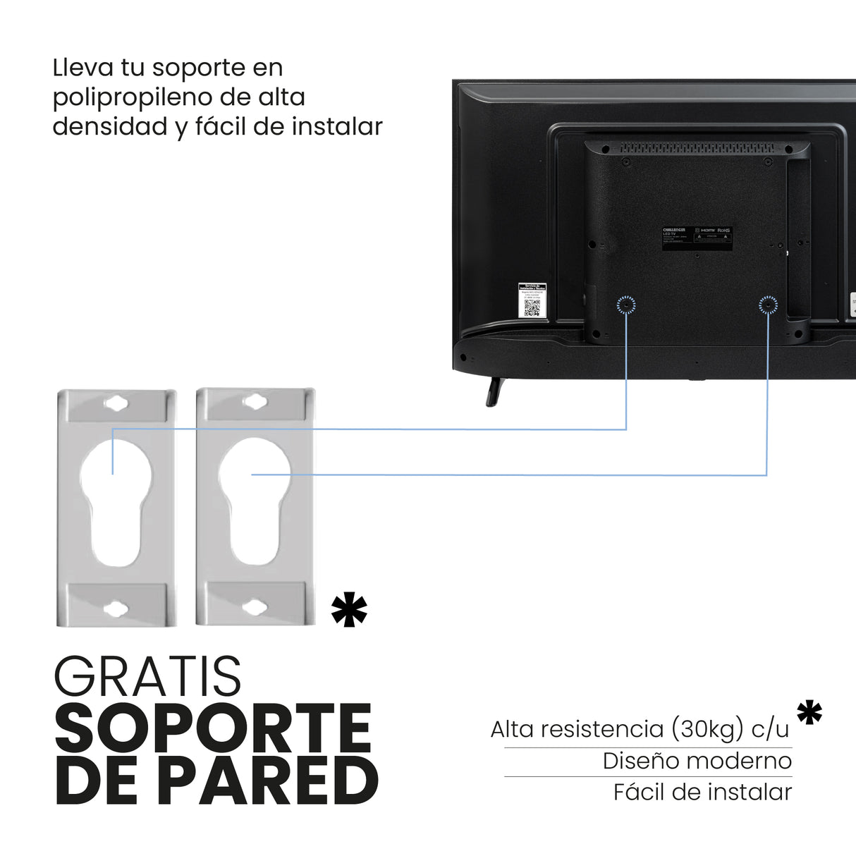 Televisor Led Smart Google 72.8x42.6cm de 32 Pulgadas HD 720P Con Wifi Integrado y Con Bluetooth - TELEVISORES | Bylmo