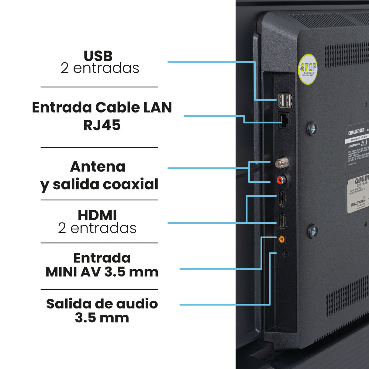 Televisor Led Smart Google 89.3x51cm de 40 Pulgadas FULL HD 1080P Con Wifi Integrado y Con Bluetooth - TELEVISORES | Bylmo