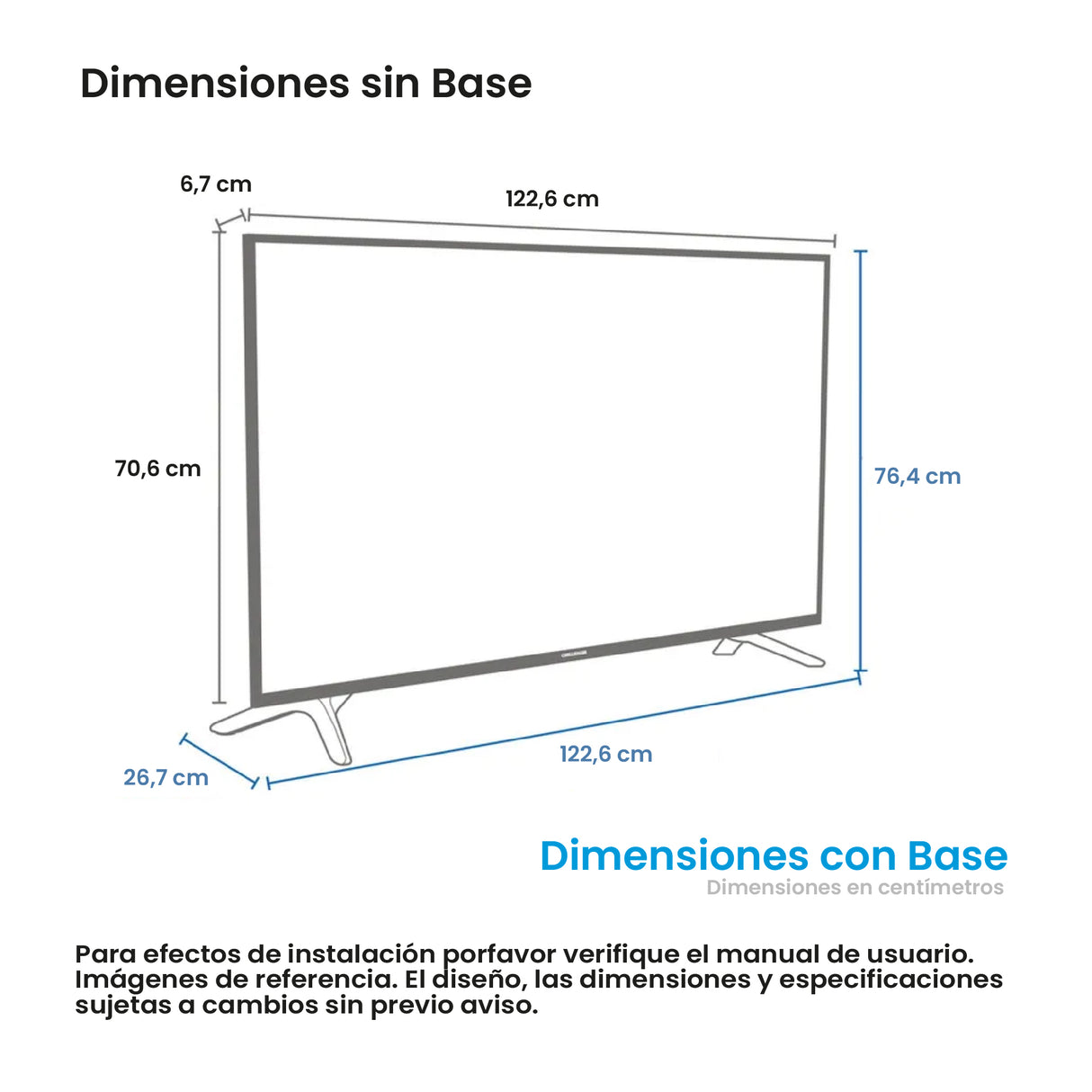 Televisor Led Smart Android 122.6x70.6cm de 55 Pulgadas 4K 2160P Con Wifi Integrado y Con Bluetooth - TELEVISORES | Bylmo