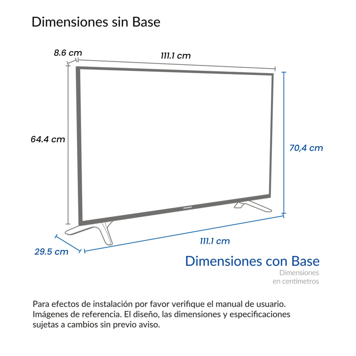 Televisor Led Smart Google 111.1x64.2cm de 50 Pulgadas 4K 2160P Con Wifi Integrado y Con Bluetooth - TELEVISORES | Bylmo