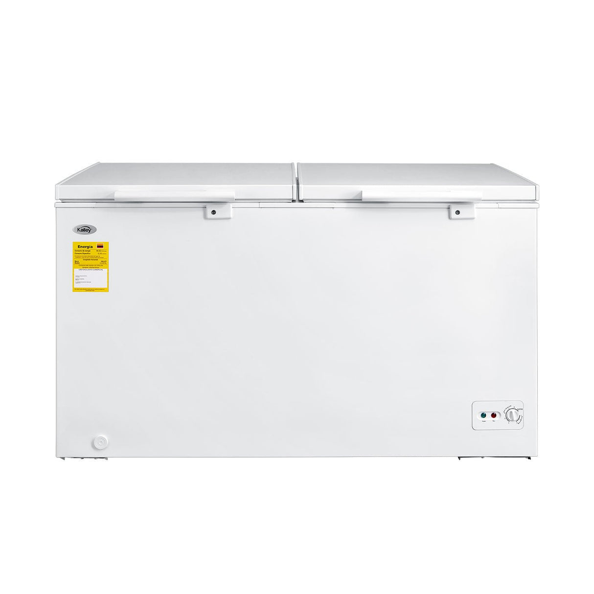 Congelador Blanco 141.6x82.5cm de 418 Litros con Iluminación Interna y con Dos Compartimientos - CONGELADORES | Bylmo