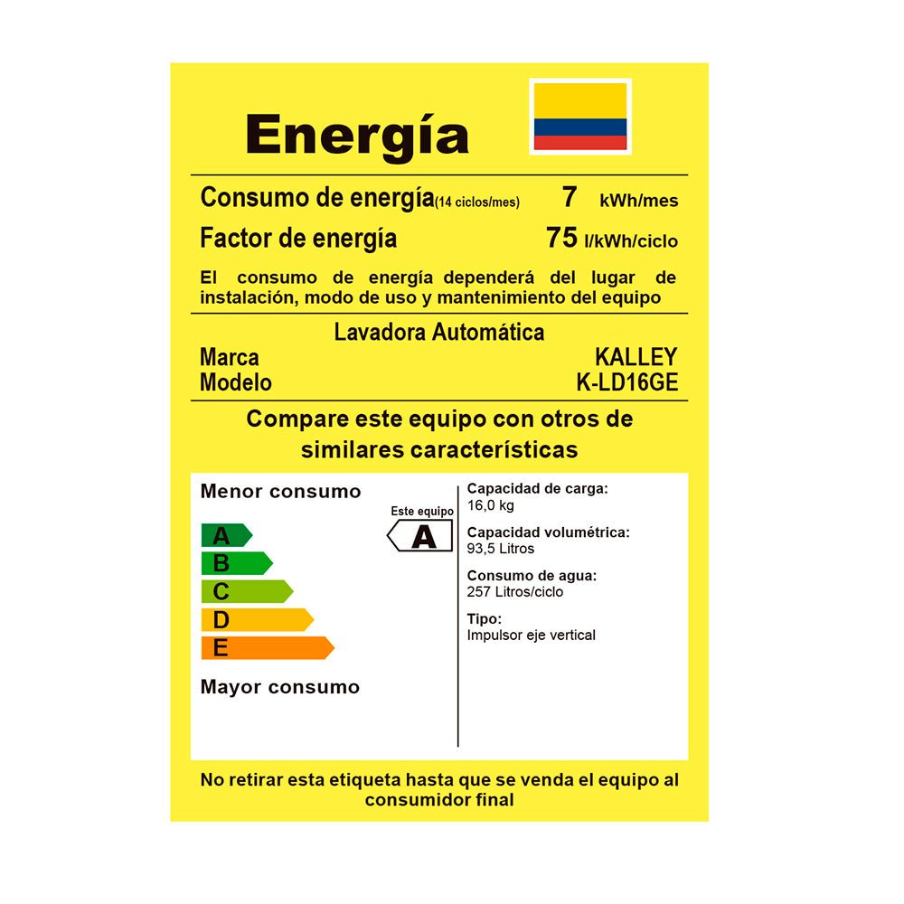 Lavadora Gris 60.1x100cm con Pantalla Digital para 16 Kilogramos - LAVADORAS Y SECADORAS | Bylmo