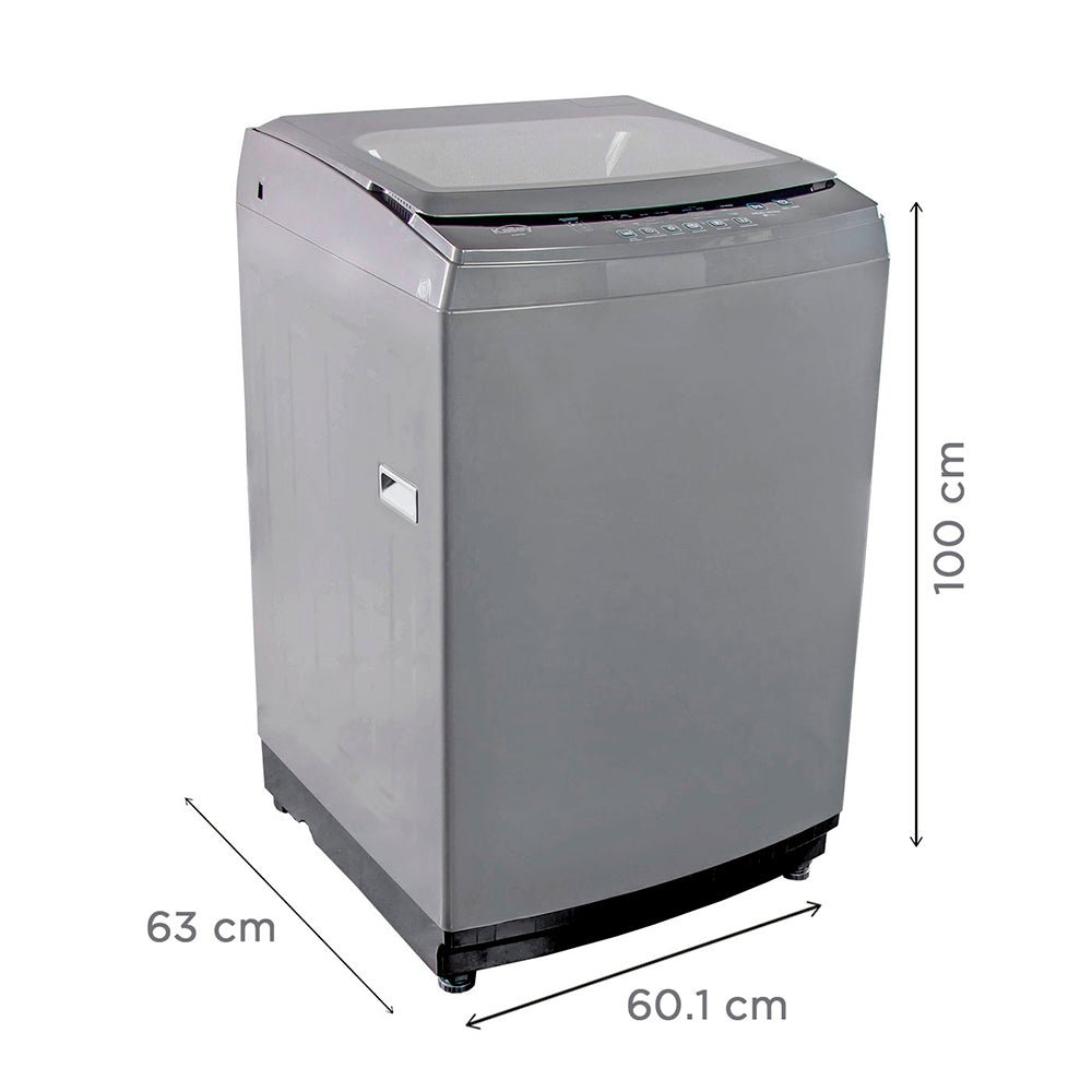 Lavadora Gris 60.1x100cm con Pantalla Digital para 16 Kilogramos - LAVADORAS Y SECADORAS | Bylmo
