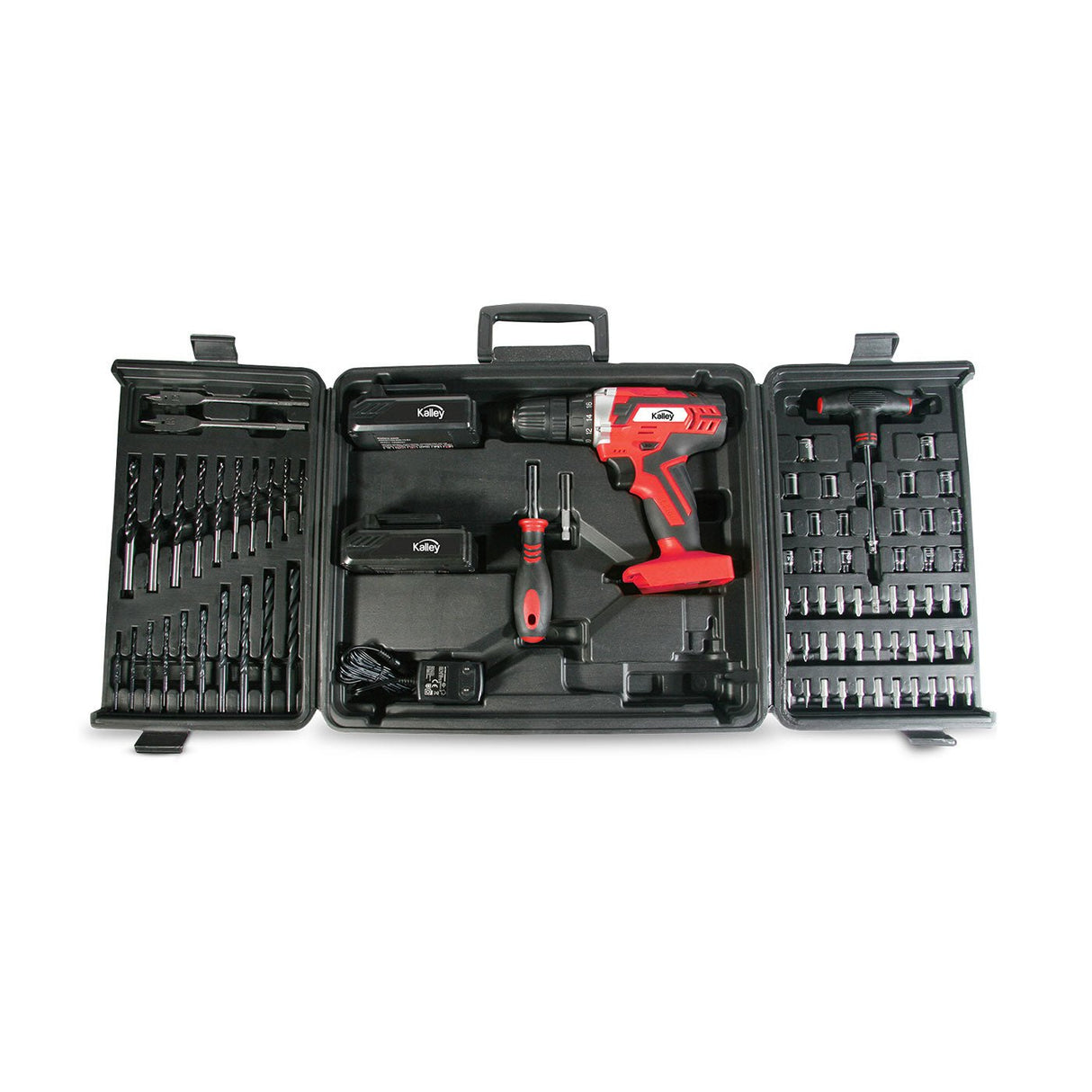 Set de Taladro Inalámbrico Rojo 19x20cm - HERRAMIENTAS ELECTRICAS | Bylmo