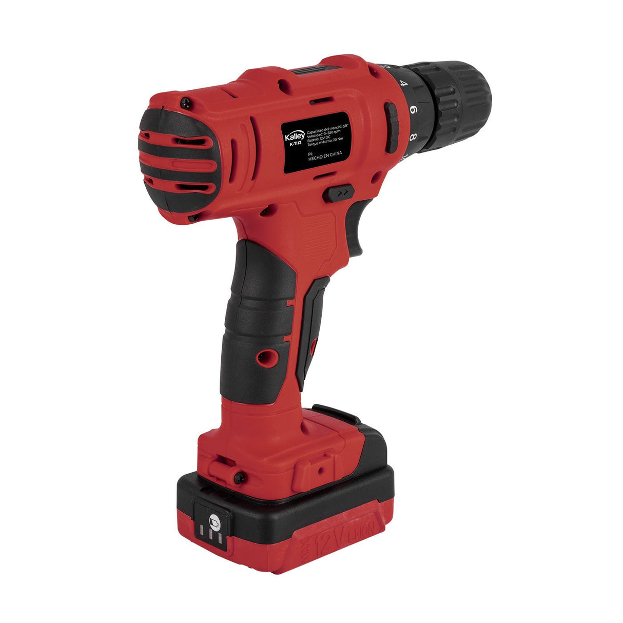 Taladro Inalámbrico Rojo y Negro 6.67x21.3cm - HERRAMIENTAS ELECTRICAS | Bylmo