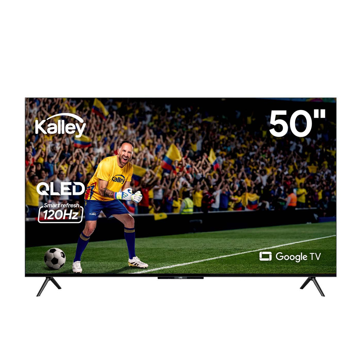 Televisor Kalley Smart QLED 4K 50 Pulgadas Google Negro 125x76cm con Wifi Integrado y con Bluetooth - TELEVISORES | Bylmo