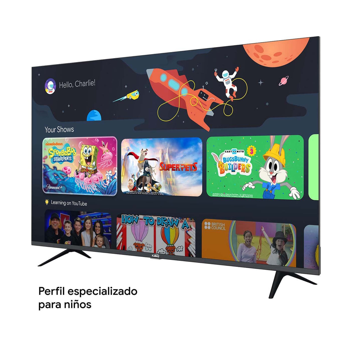 Televisor Kalley Smart LED 4K 65 Pulgadas Google Negro 160x96cm con Wifi Integrado y con Bluetooth - TELEVISORES | Bylmo