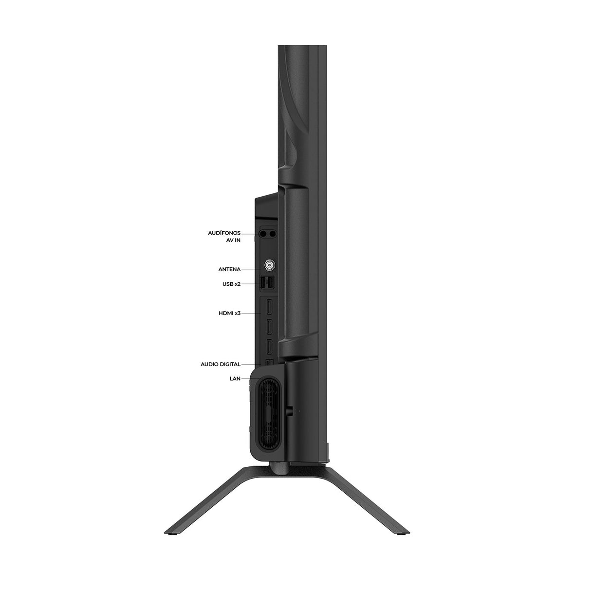 Televisor Kalley Smart LED 4K 60 Pulgadas Google Negro 146.5x88.3cm con Wifi Integrado y con Bluetooth - TELEVISORES | Bylmo