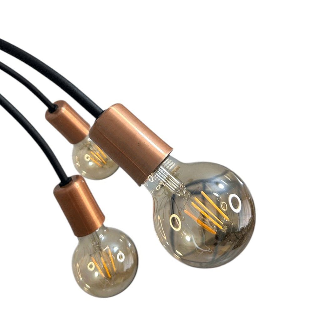 Lámpara de Techo Led Átomo Dorado y Negro 66x26cm Ajustable de Diez Luces - LAMPARAS DE TECHO | Bylmo