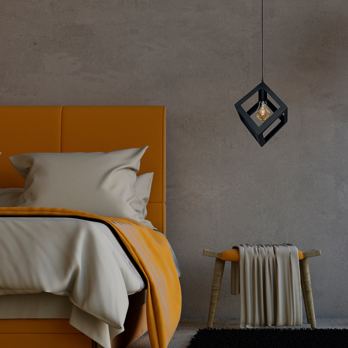 Lámpara de Techo Led Charlote Negro y Dorado 16.5x16.5cm Ajustable de Una Luz - LAMPARAS DE TECHO | Bylmo