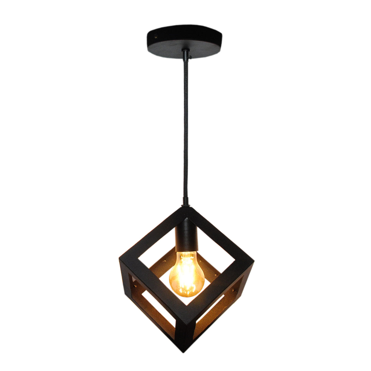 Lámpara de Techo Led Charlote Negro y Dorado 16.5x16.5cm Ajustable de Una Luz - LAMPARAS DE TECHO | Bylmo