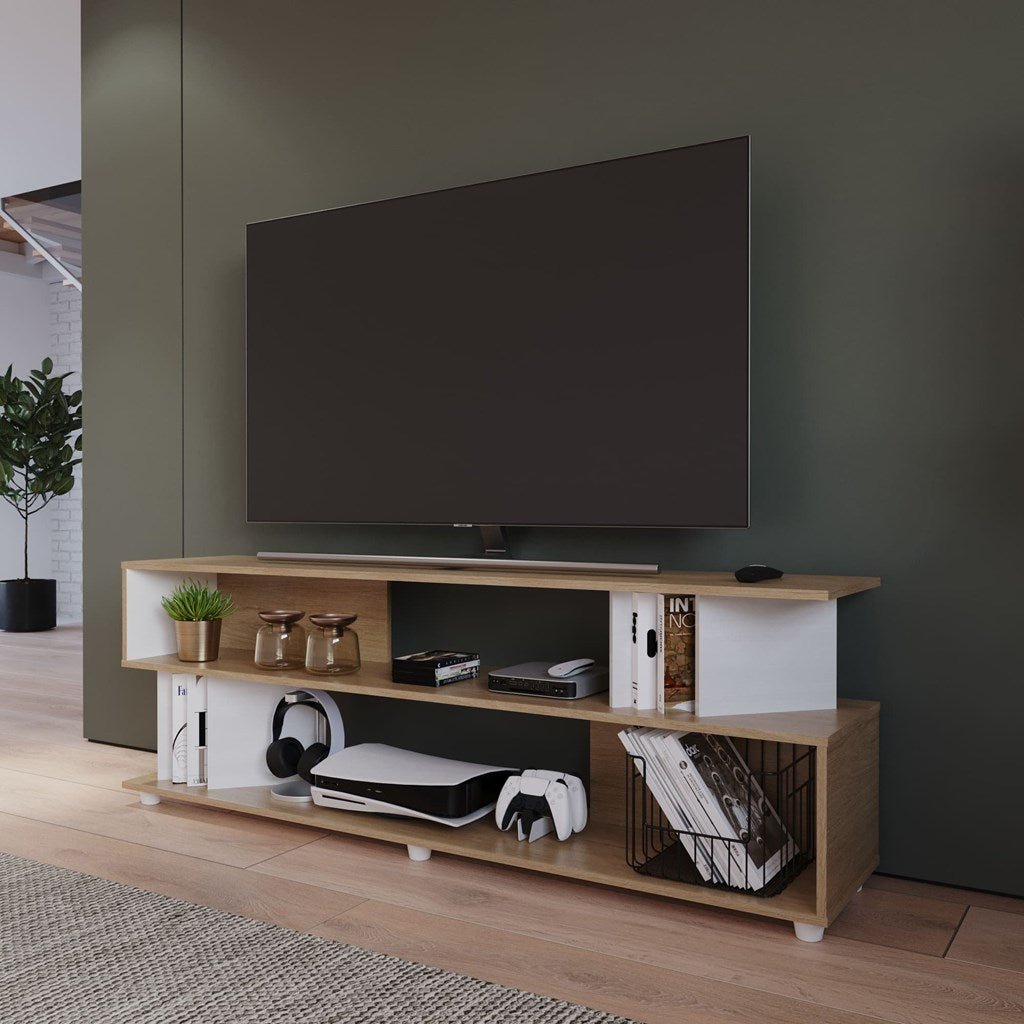 Mesa para TV Win Rovere 160x56cm para TV Hasta 60 Pulgadas sin Cajones - MUEBLES DE TV | Bylmo