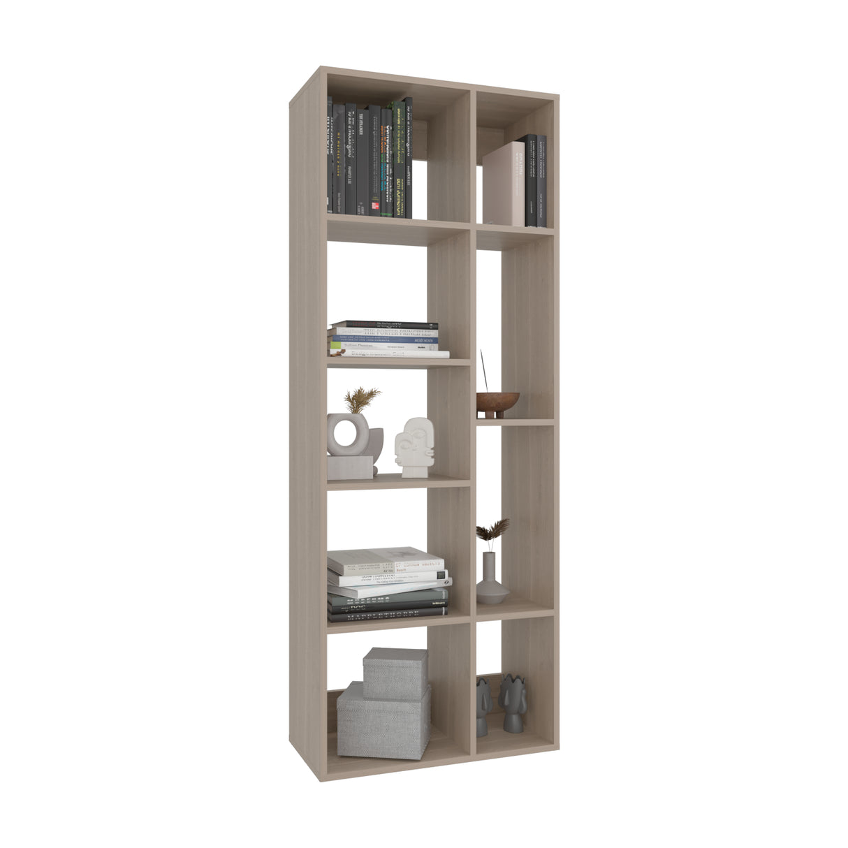Biblioteca Rookie Bardolino 60x160cm Rectangular con Siete Entrepaños - BIBLIOTECAS Y ESTANTERIAS | Bylmo
