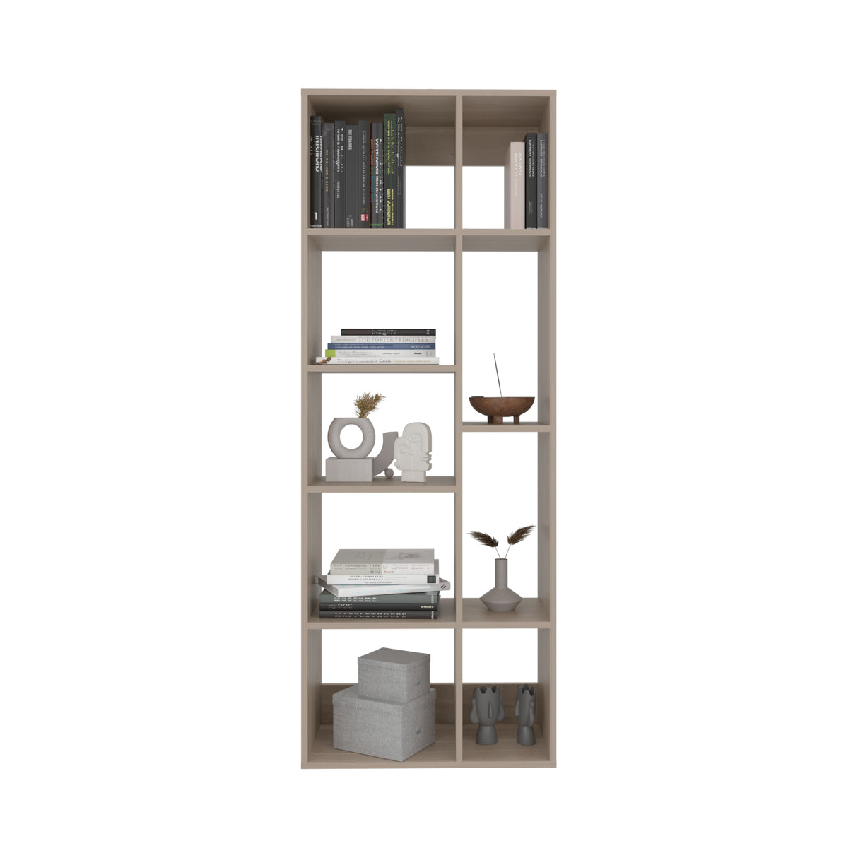 Biblioteca Rookie Bardolino 60x160cm Rectangular con Siete Entrepaños - BIBLIOTECAS Y ESTANTERIAS | Bylmo