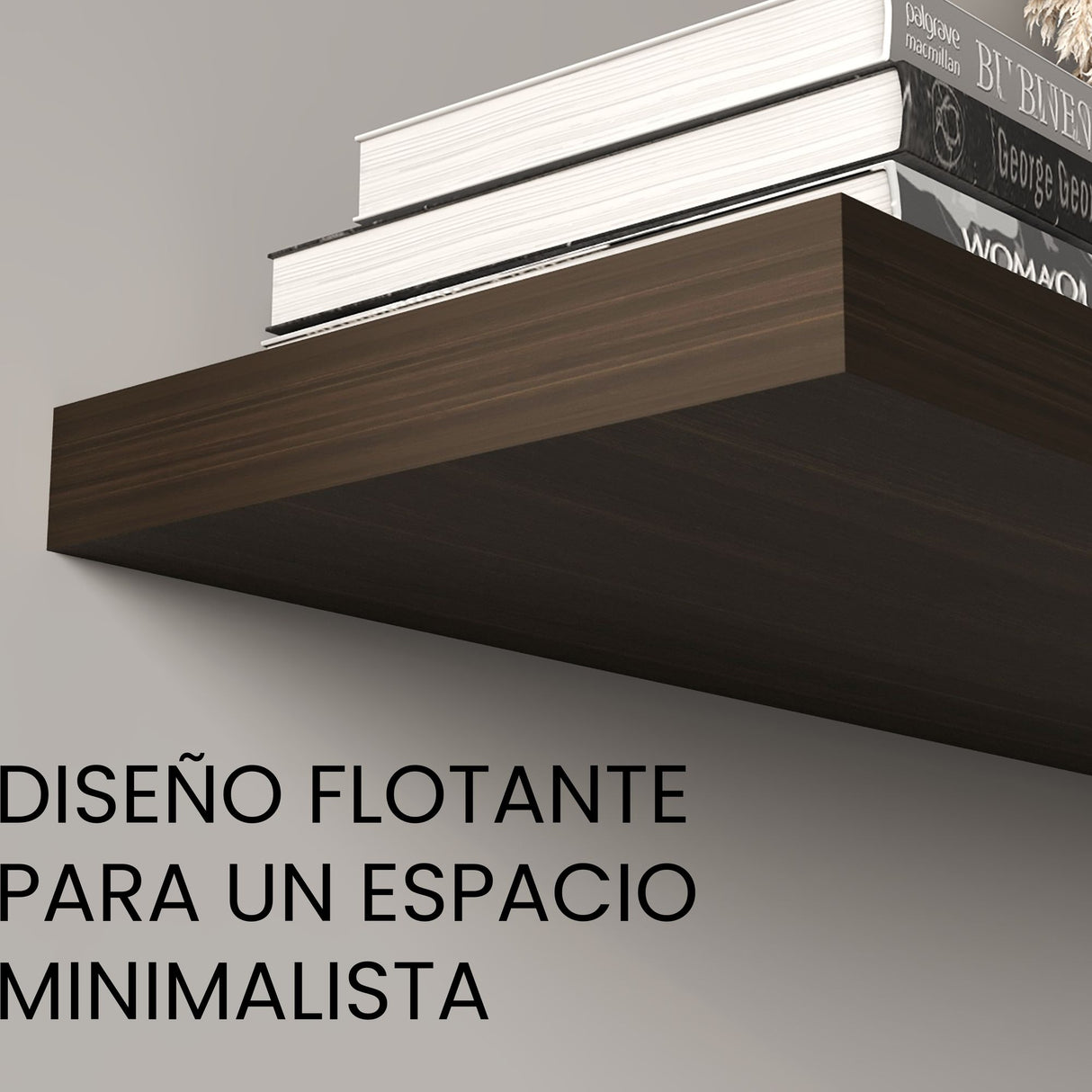 Repisa Amaretto 80x3.8cm Rectangular y Flotante - REPISAS | Bylmo