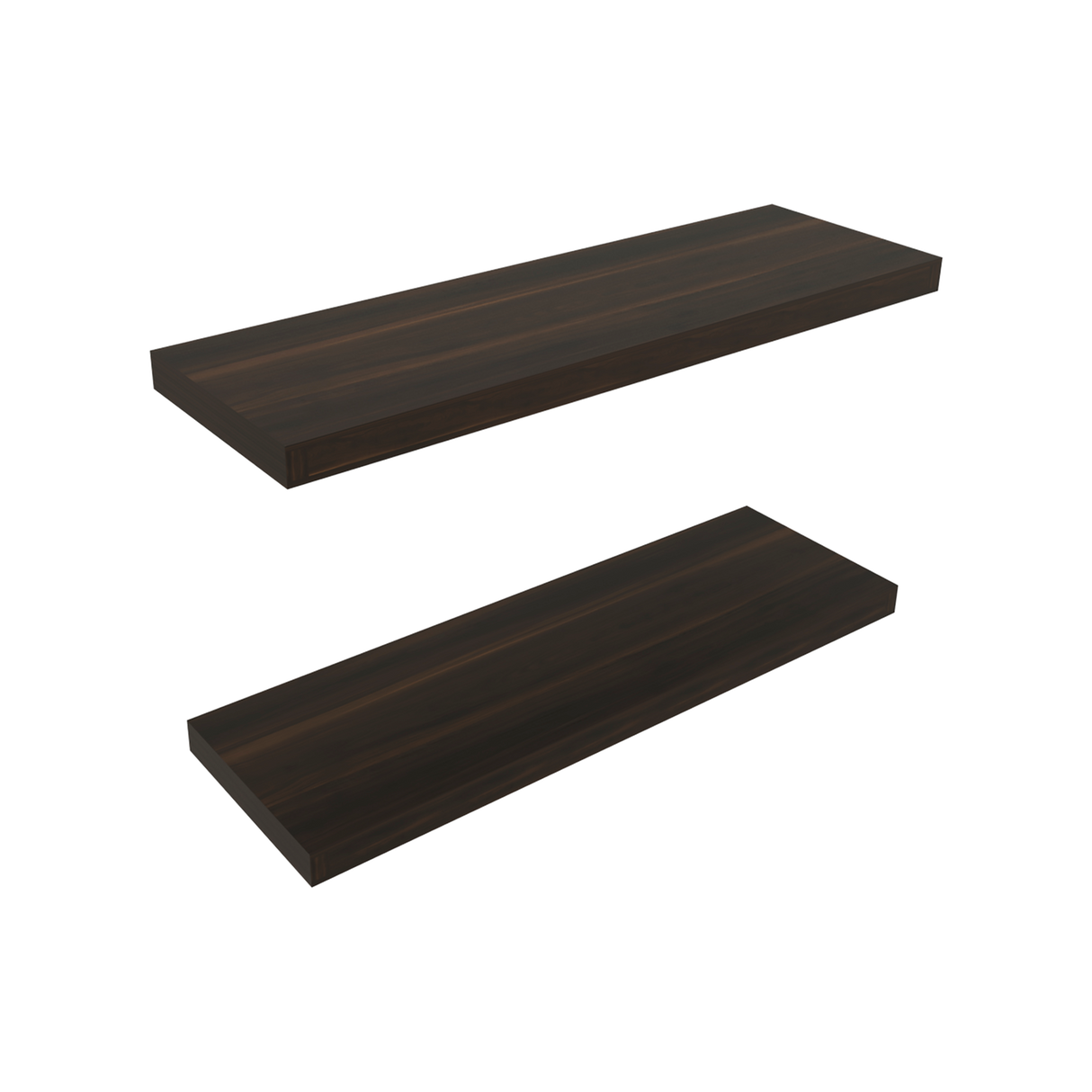 Repisa Habano 80x3.8cm Rectangular y Flotante - REPISAS | Bylmo