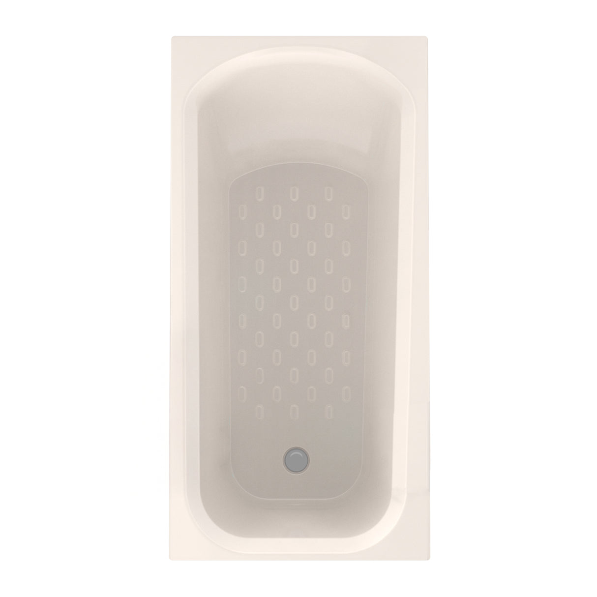 Bañera Cuadrado Americana Marfil 152x50cm Para Empotrar con Suelo Antideslizante para Una Persona - BANHERAS E HIDROMASAJES | Bylmo