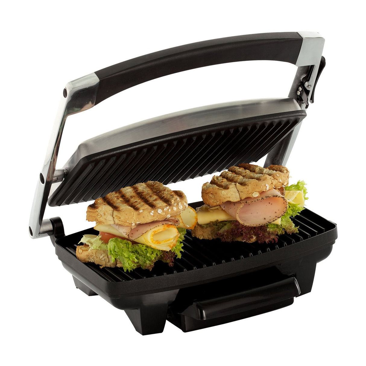 Asador Kalley Negro y Gris 32x27.5cm Electrico Portable con Colector de Grasa - ASADORES | Bylmo