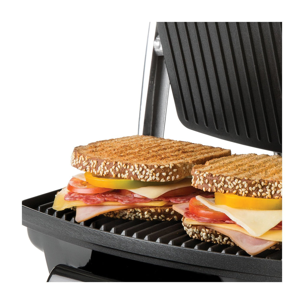 Asador Kalley Negro y Gris 32x27.5cm Electrico Portable con Colector de Grasa - ASADORES | Bylmo