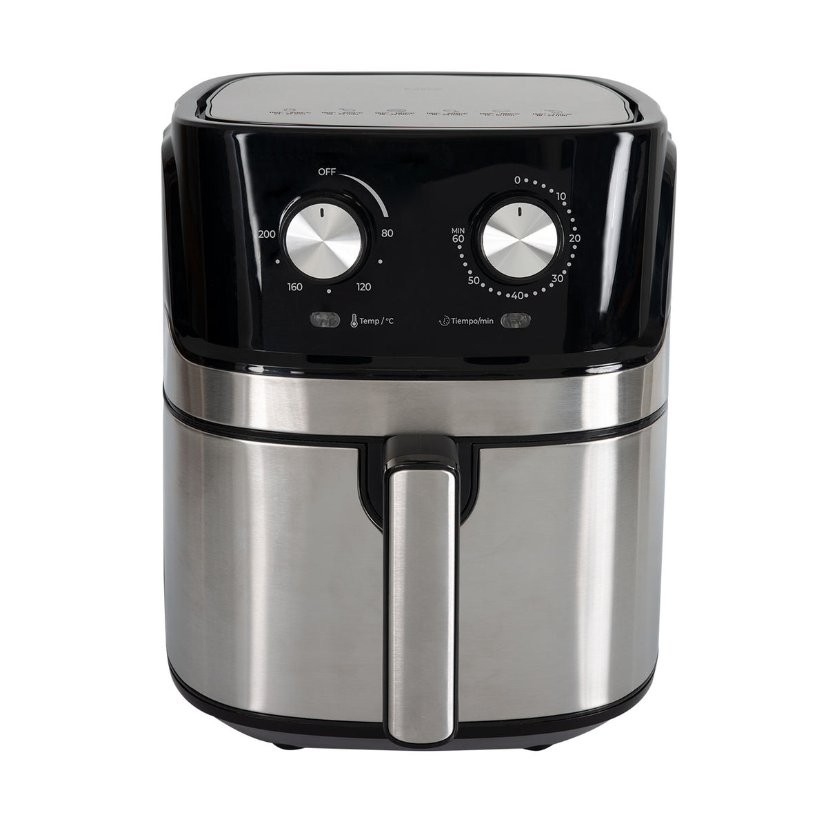 Freidora de Aire Kalley Negro 27.5x35cm de Un Comportimiento y de 6.3 Litros - FREIDORAS DE AIRE | Bylmo