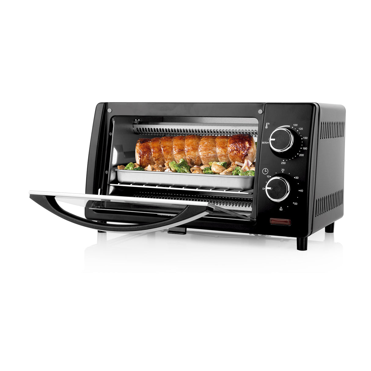 Horno Tostador Kalley Negro 37x21.3cm con Una Función Preconfigurada y con Temporizador - HORNOS TOSTADORES | Bylmo