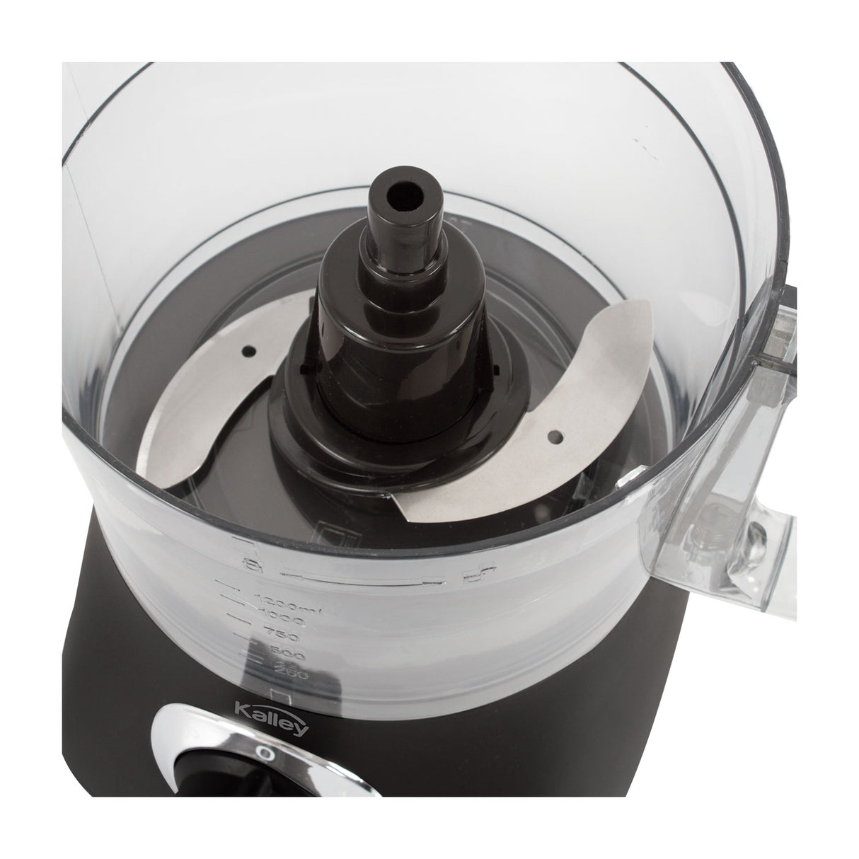 Procesador de Alimentos Kalley Negro 27.7x38.5cm De 1.2 Litros con 1 Aspa y con 2 Velocidades - LICUADORAS Y PROCESADORES | Bylmo