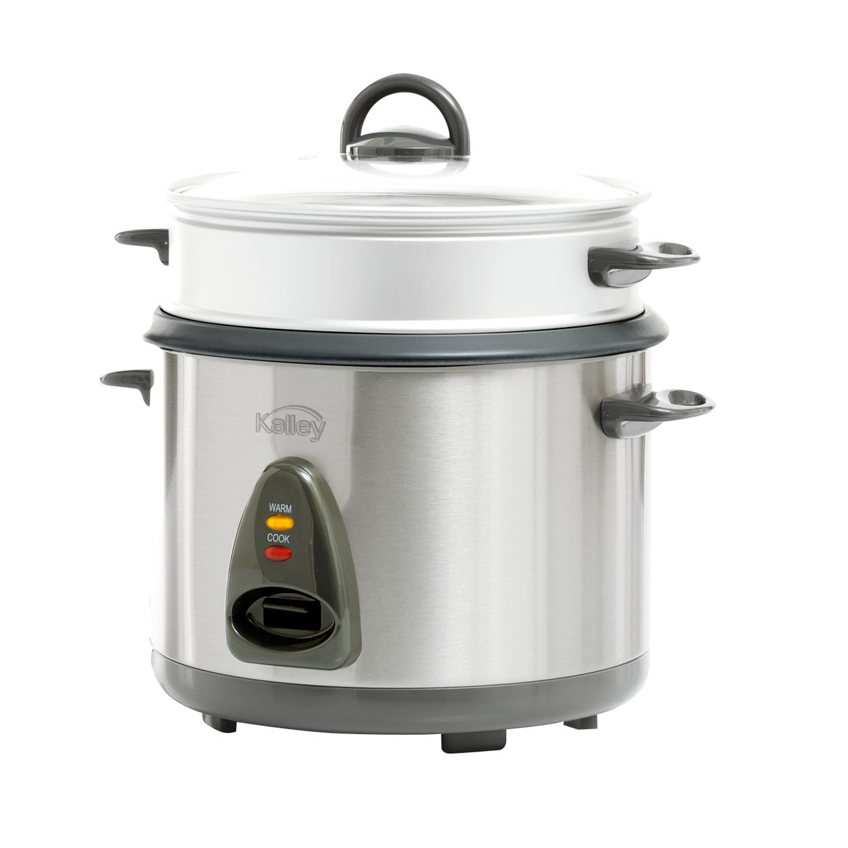 Olla Arrocera Kalley Plateado 26.2x28cm de 5 Tazas con Función para Mantener Caliente - OLLAS ARROCERAS | Bylmo
