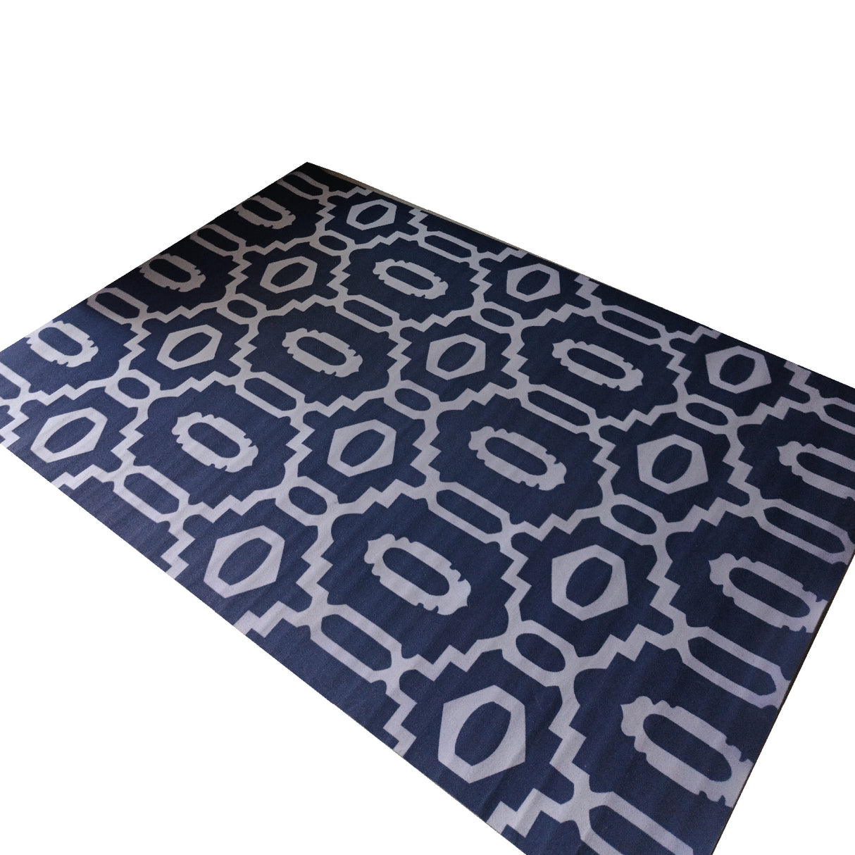 Tapete de Cocina Circulos Azul 120x170cm Clásico Rectangular Suave - TAPETES Y ALFOMBRAS | Bylmo