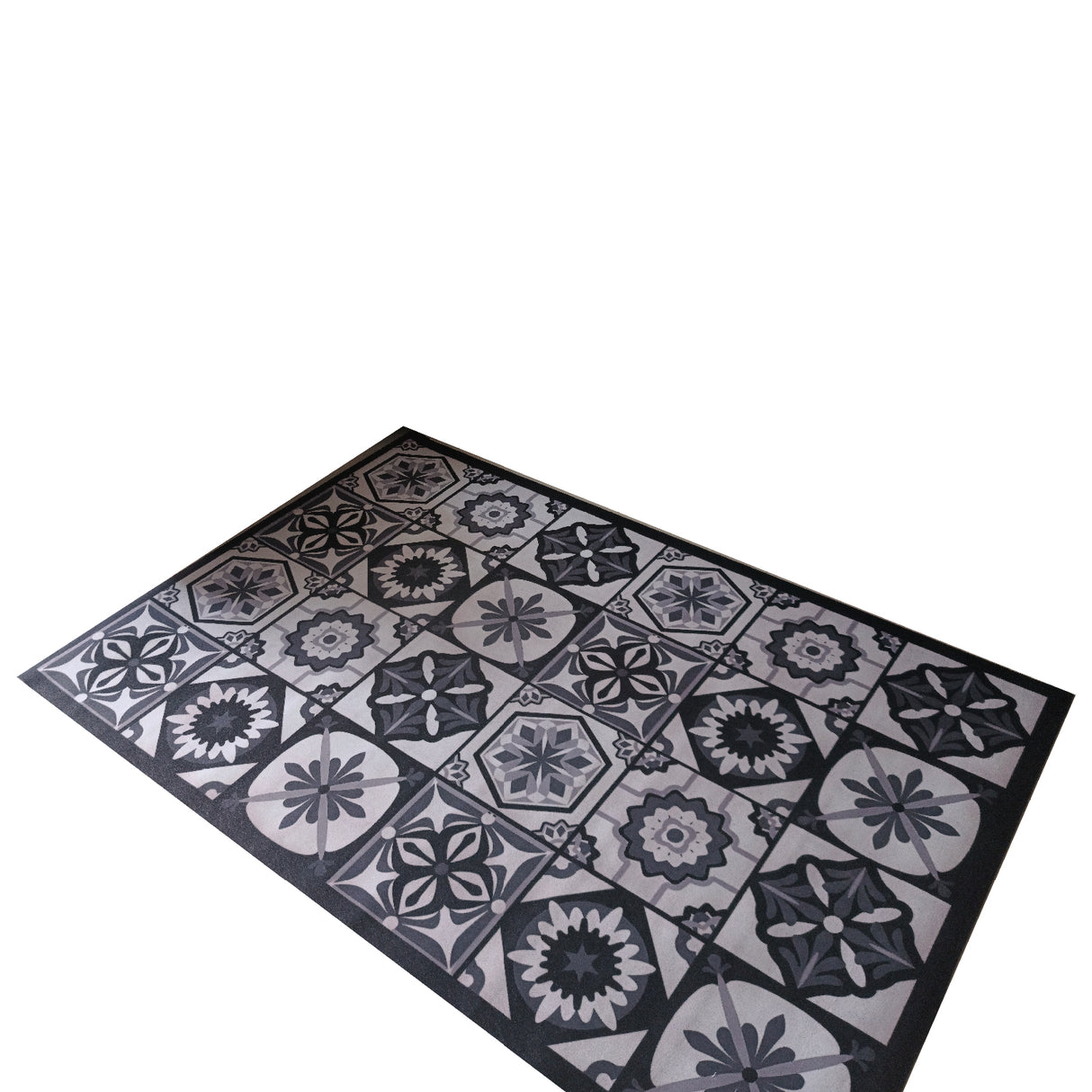 Tapete de Cocina Mandalas Gris 120x170cm Clásico Rectangular Suave - TAPETES Y ALFOMBRAS | Bylmo