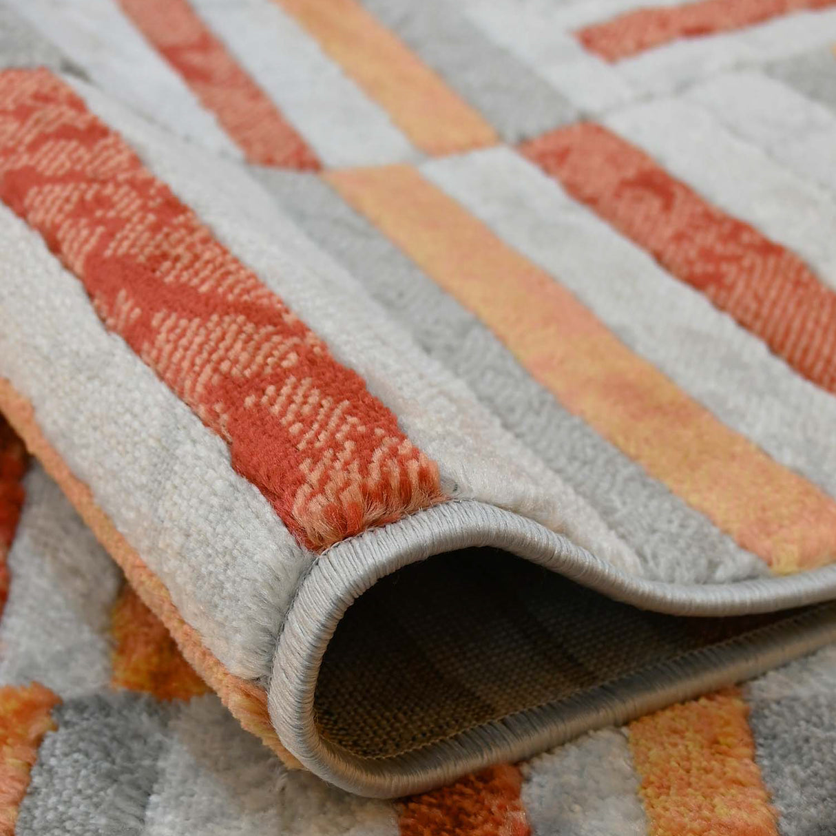 Tapete de Sala Lineas Gris 200x300cm Clásico Rectangular Suave - TAPETES Y ALFOMBRAS | Bylmo